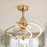 20-inch Modern 3-Blade Dimmable LED Ceiling Fan with Light Kit and Remote,6" downrod Included